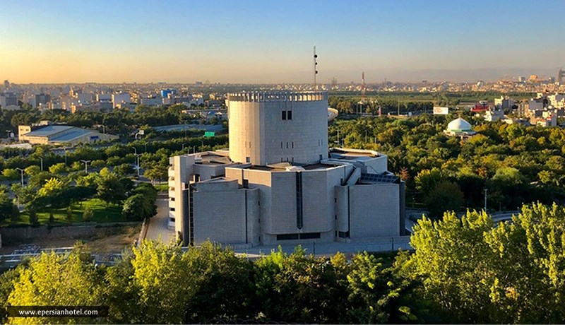تصویر هوایی موزه بزرگ خراسان در کوهسنگی مشهد